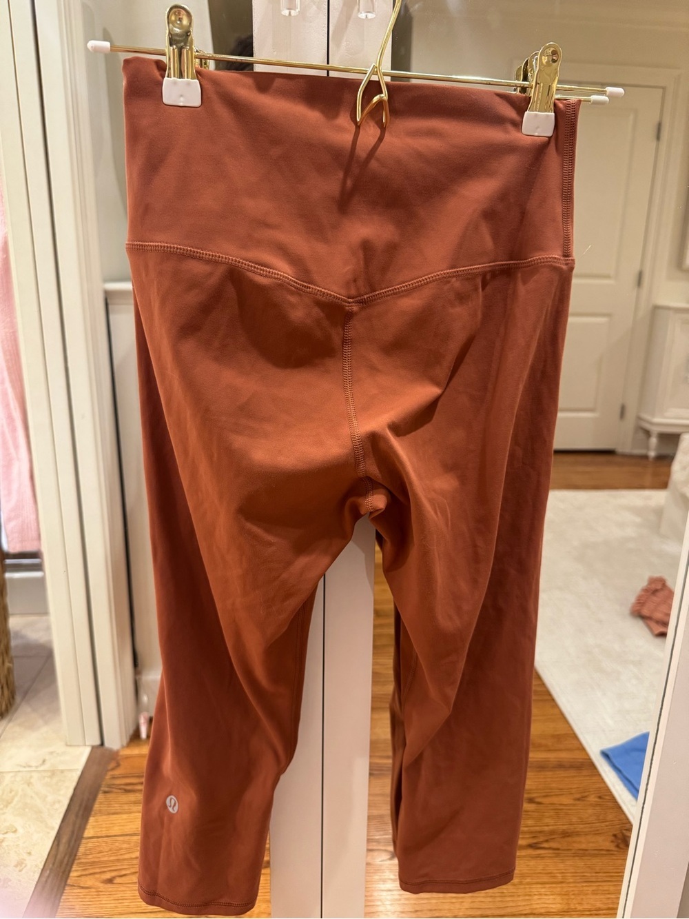 Lululemon Rust High Rise Cropped Leggings Size 4